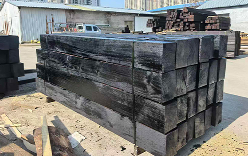 口碑相传，再度携手！老客户回购一批油浸枕木